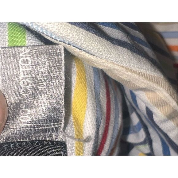 ST Croix Shirt Men XLarge Multi Color Casual Button Down Stripes Italy Dress - Picture 5 of 5